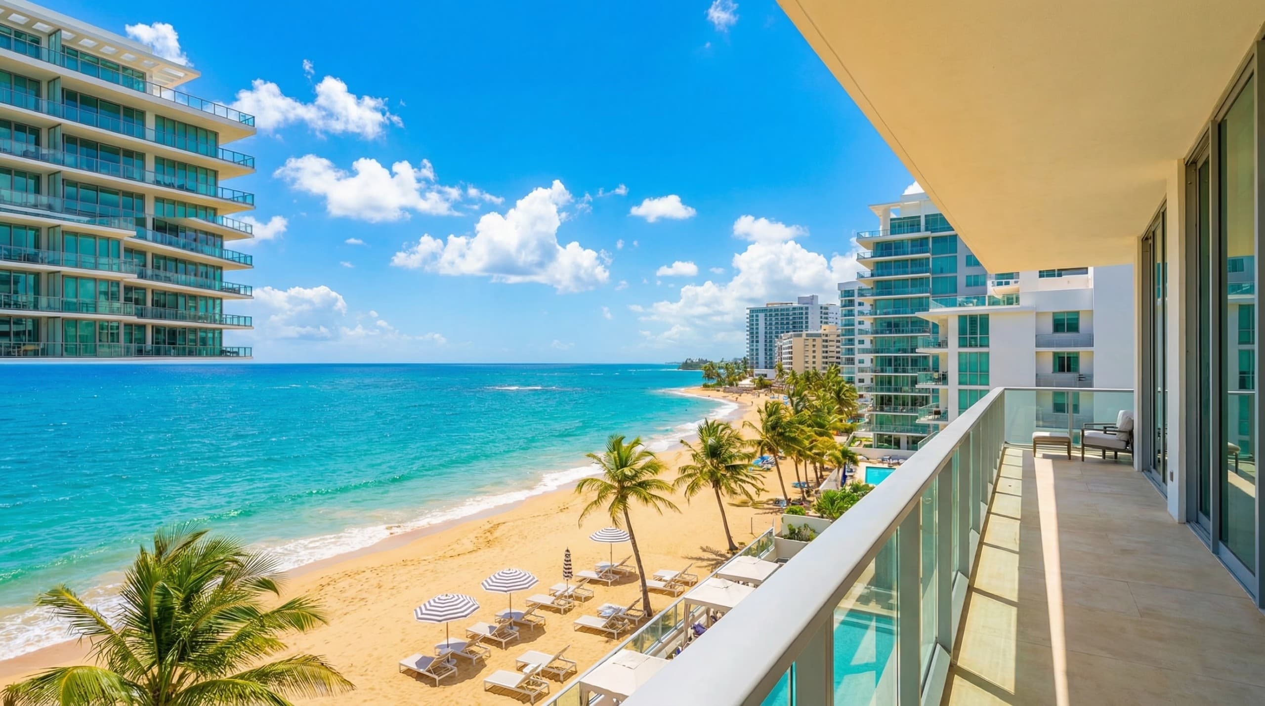 Condado Beach across the street from 56 Calle F Krug
